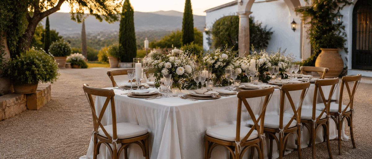 Alquiler de mesas y sillas para eventos en Sevilla