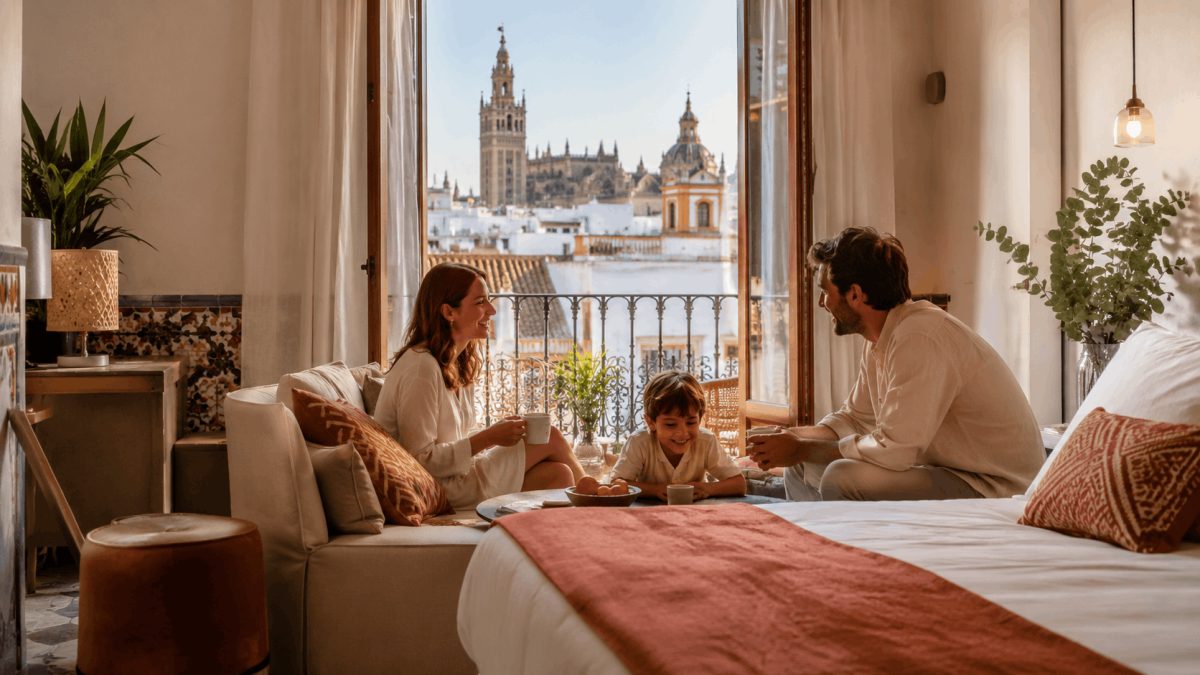 Alojamiento para familias en Sevilla en una suite céntrica
